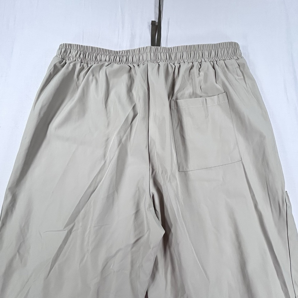 NWT COOFANDY Men's L Utility Straight Fit Cargo Pants Casual Khaki Drawstring - Picture 5 of 11